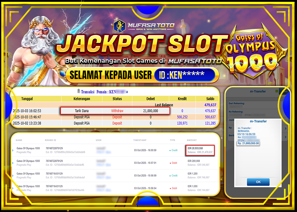 MUFASATOTO JACKPOT PRAGMATIC PLAY Rp.21.000.000|LUNAS